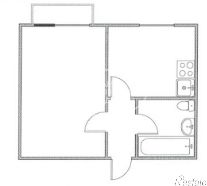 1-комн квартира ул Топоркова, 4,  д. 4