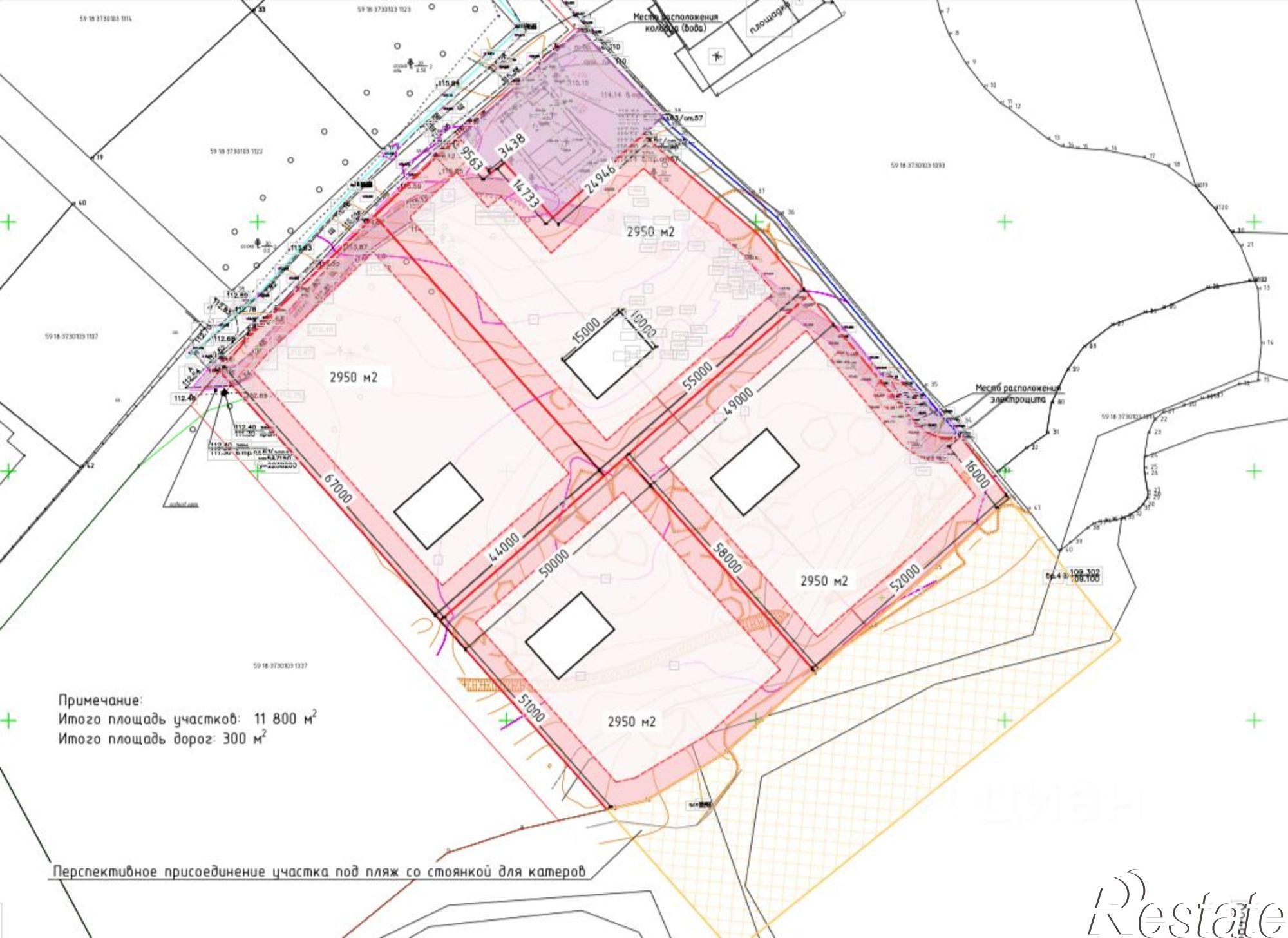 Купить землю, земельный участок за 210 000 000 рублей на ул Курортная, 1/9