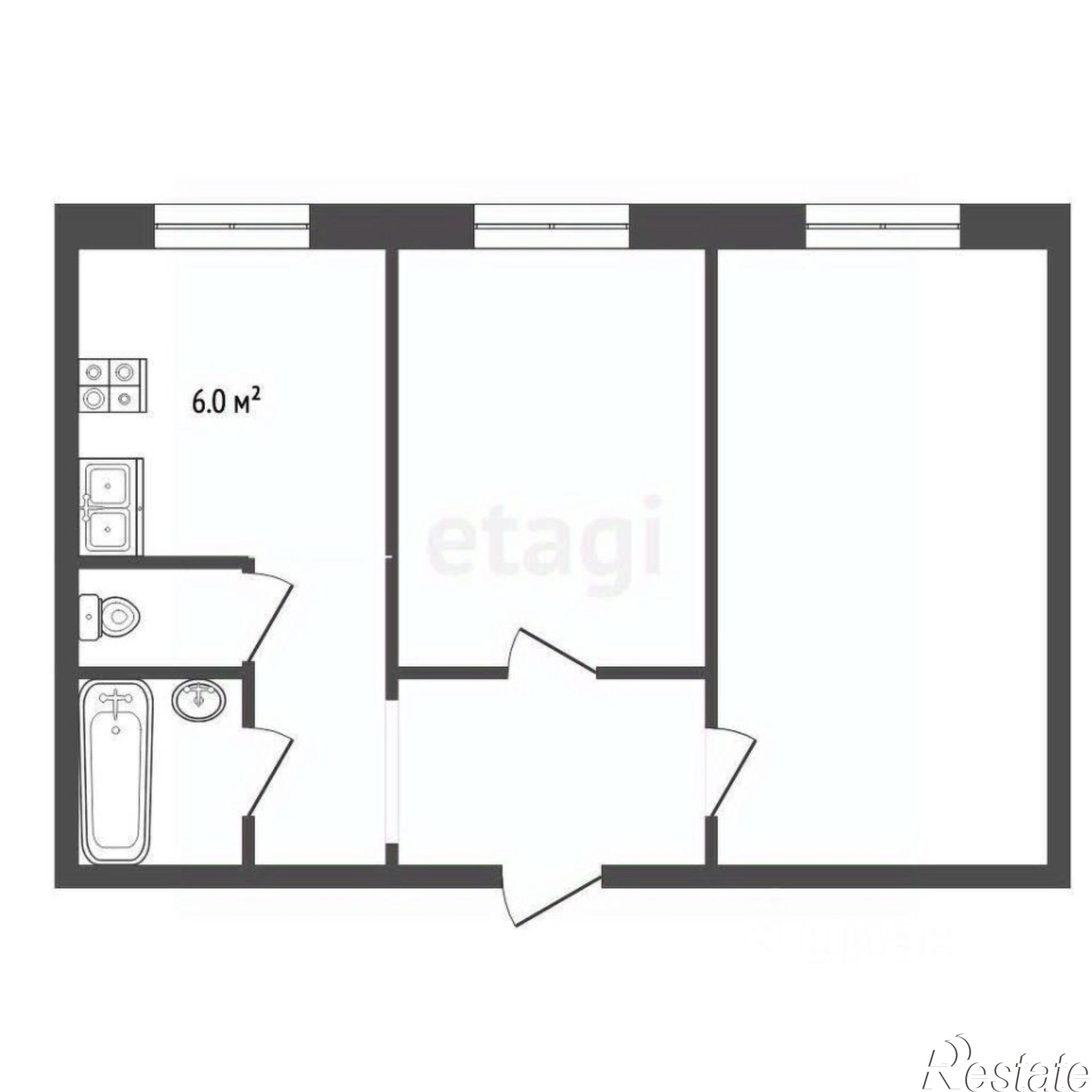 Купить квартиру за 3 100 000 рублей на ул Победы, 35