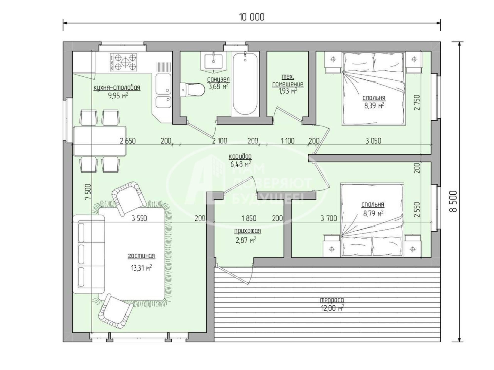 Купить дачу, дом, коттедж за 5 655 000 рублей на Центральная улица, 25/1