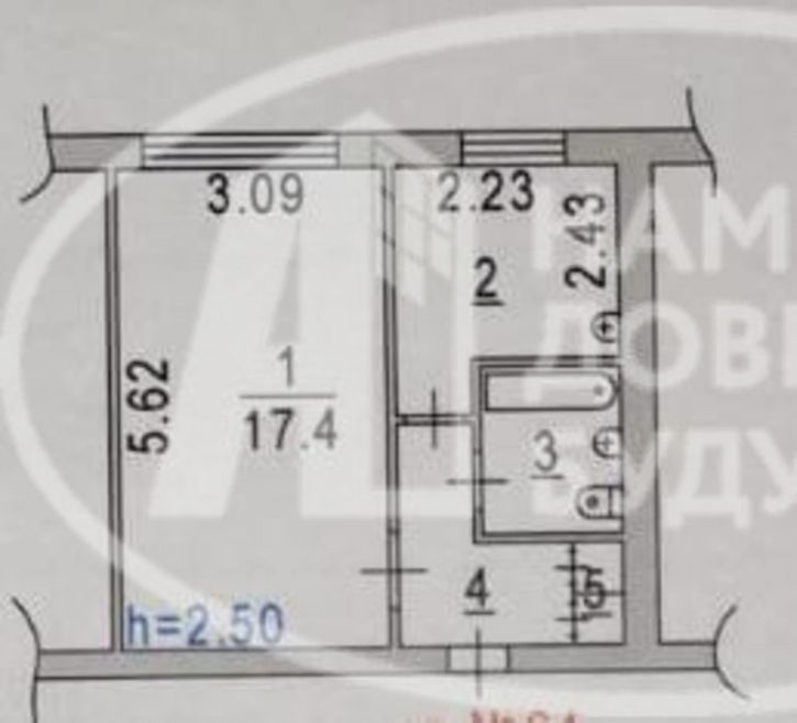 1-комн квартира улица Мира, 32