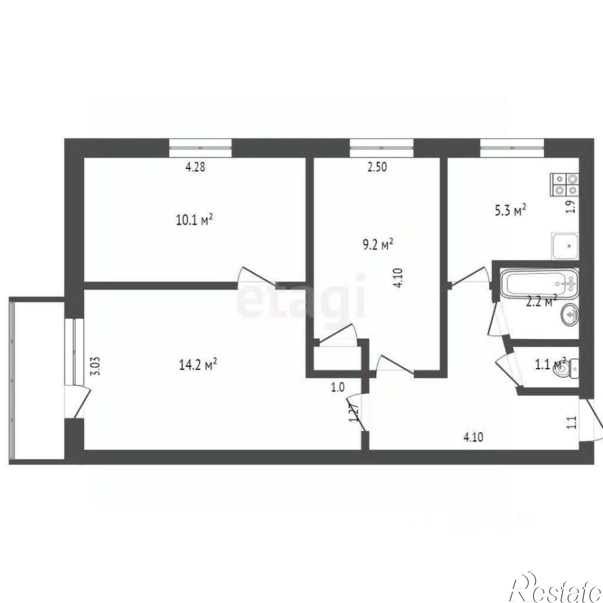 Купить квартиру за 3 100 000 рублей на Осинский городской округ, Оса