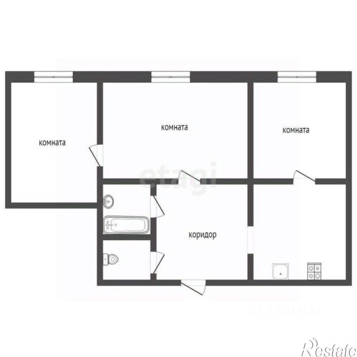 3-комн квартира Добрянский муниципальный округ