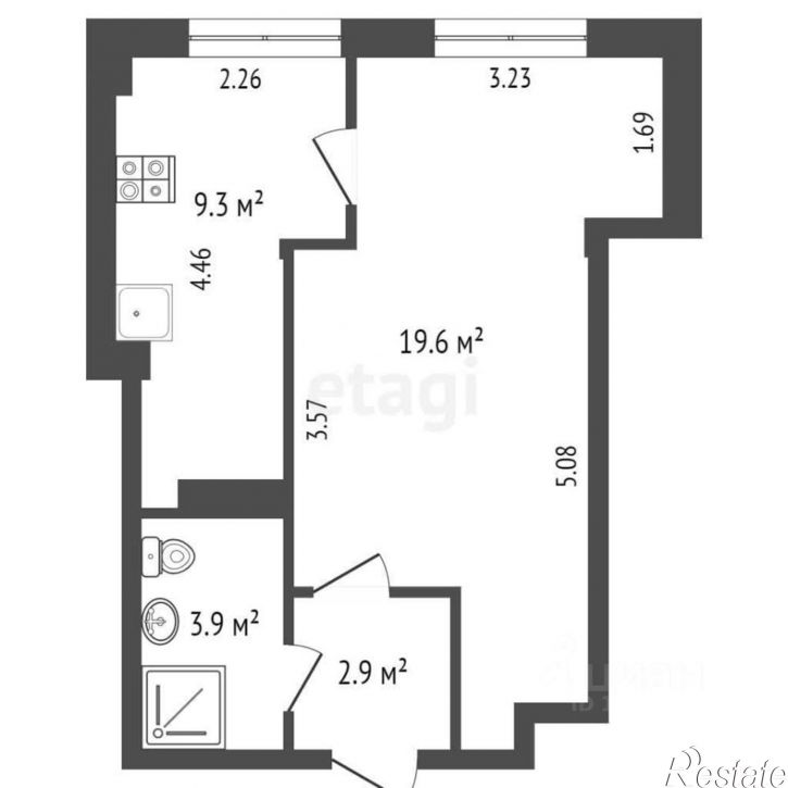 1-комн квартира городской округ Пермь, Пермь