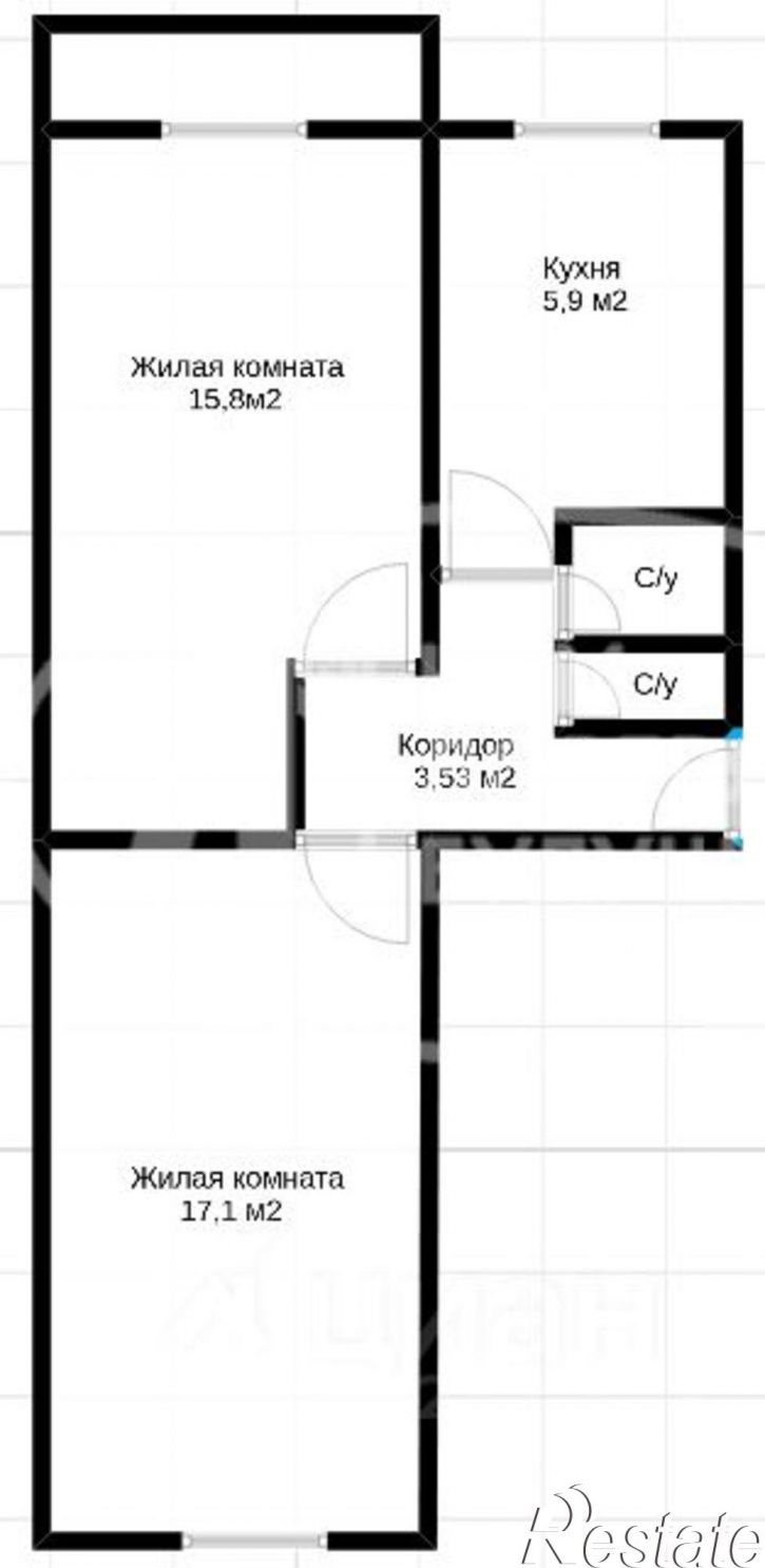2-комн квартира Чернушинский городской округ, Чернушка