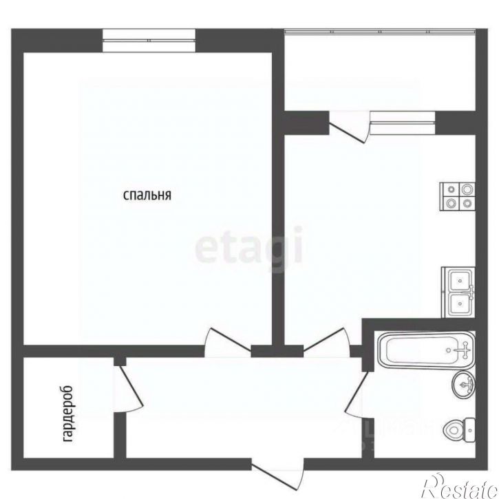 1-комн квартира