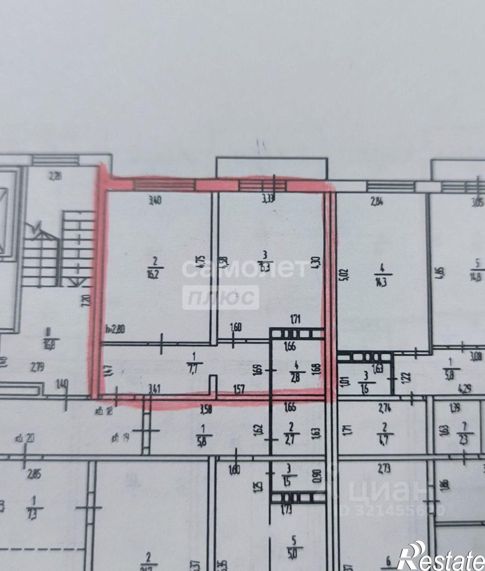 Купить квартиру за 4 000 000 рублей на Краснокамск г., Чапаева ул., д.30