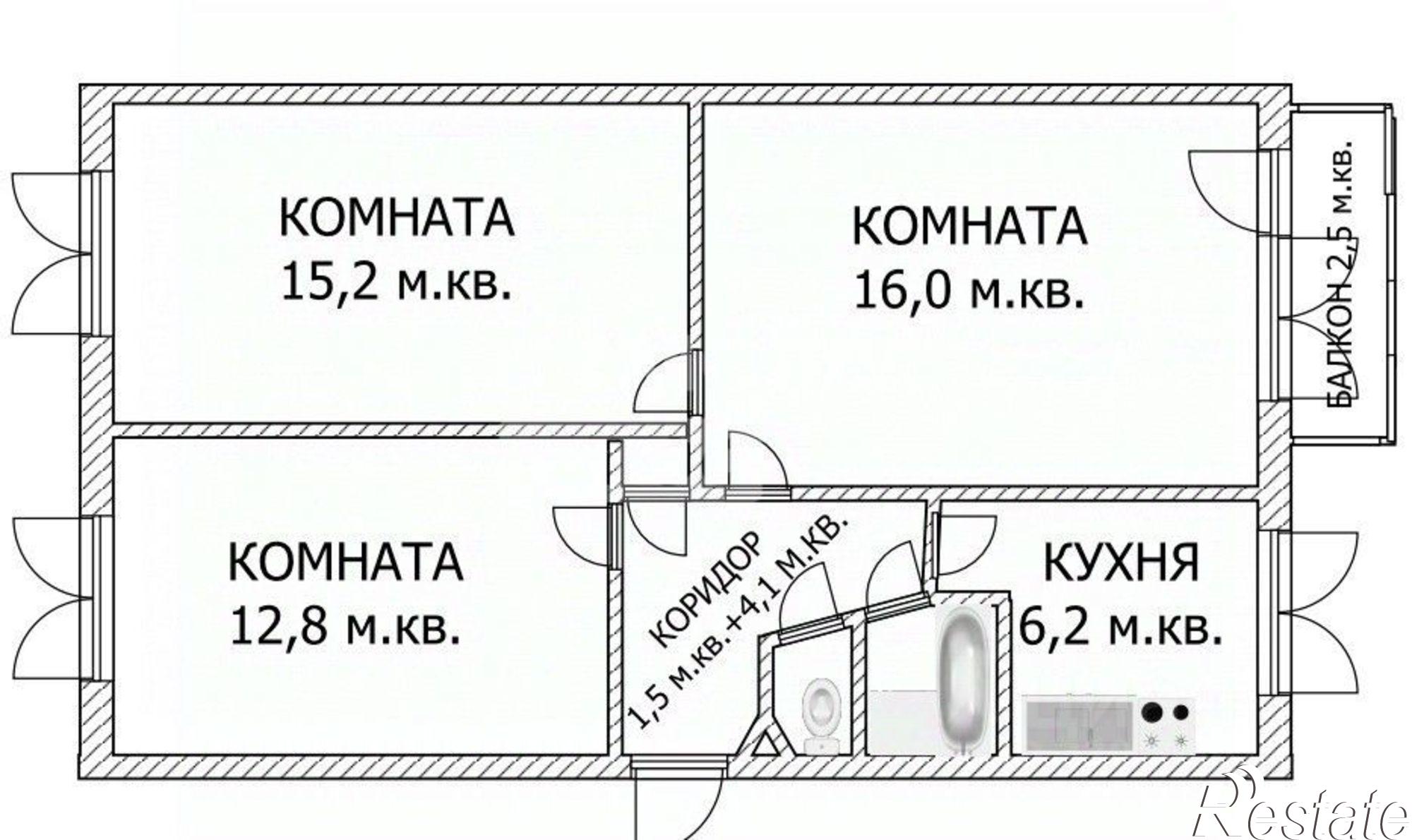Купить квартиру за 2 150 000 рублей на Майский п., 9 Пятилетки ул., д.3