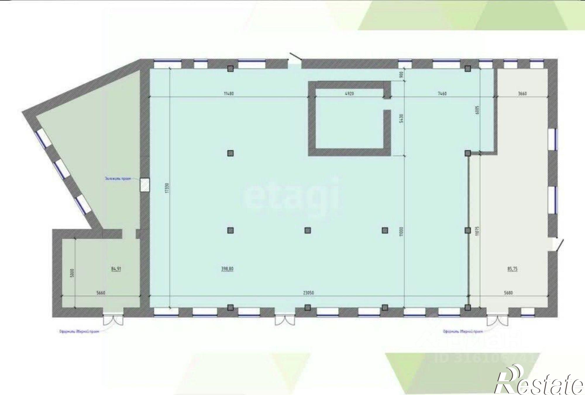 Купить торговое помещение за 949 373 рублей на улица Грибоедова, 26
