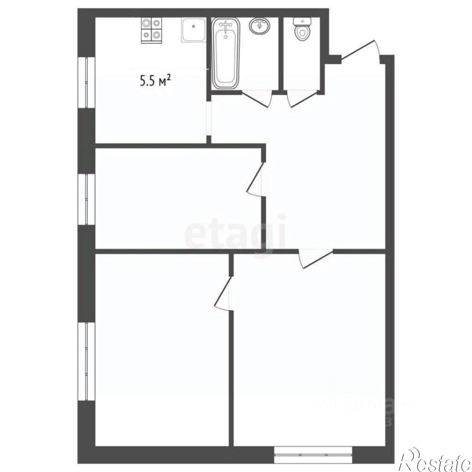 Купить квартиру за 3 800 000 рублей на Чернушинский городской округ