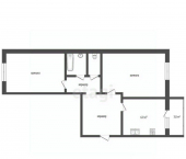 2-комн, 52кв м, этаж 5/5 Добрянский муниципальный округ