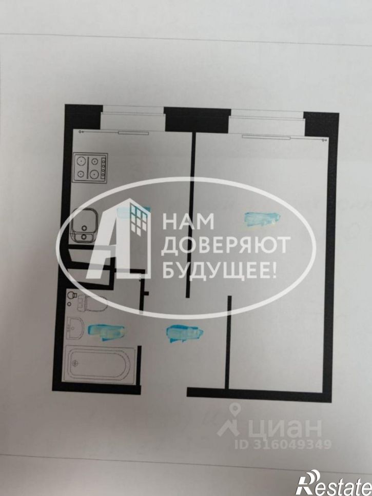 1-комн квартира улица Никонова, 18А,  д. 18А