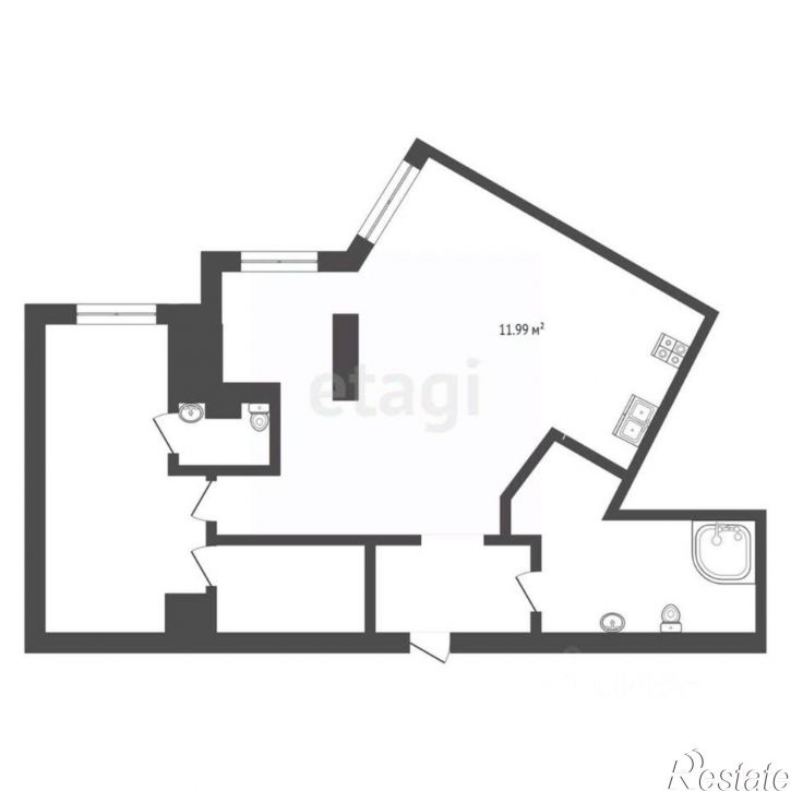 2-комн квартира городской округ Пермь, Пермь