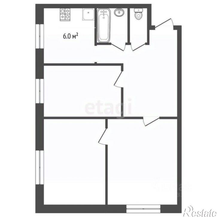 3-комн квартира Чернушинский городской округ