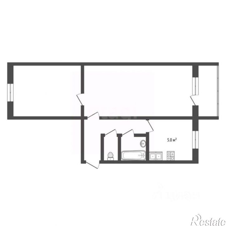 2-комн квартира Добрянский муниципальный округ