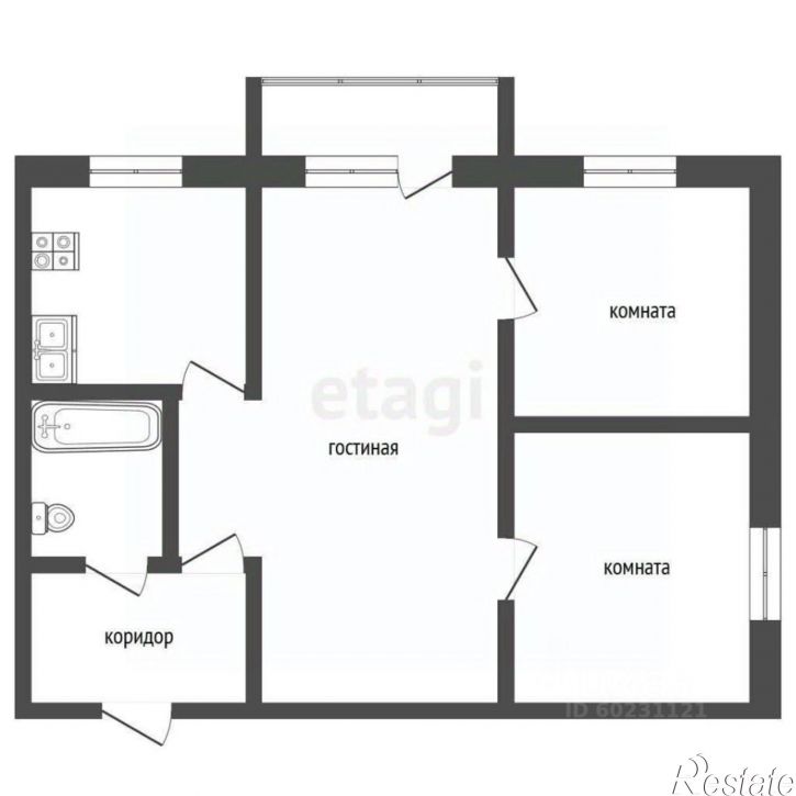 3-комн квартира Добрянский муниципальный округ