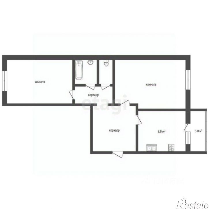 2-комн квартира Добрянский муниципальный округ