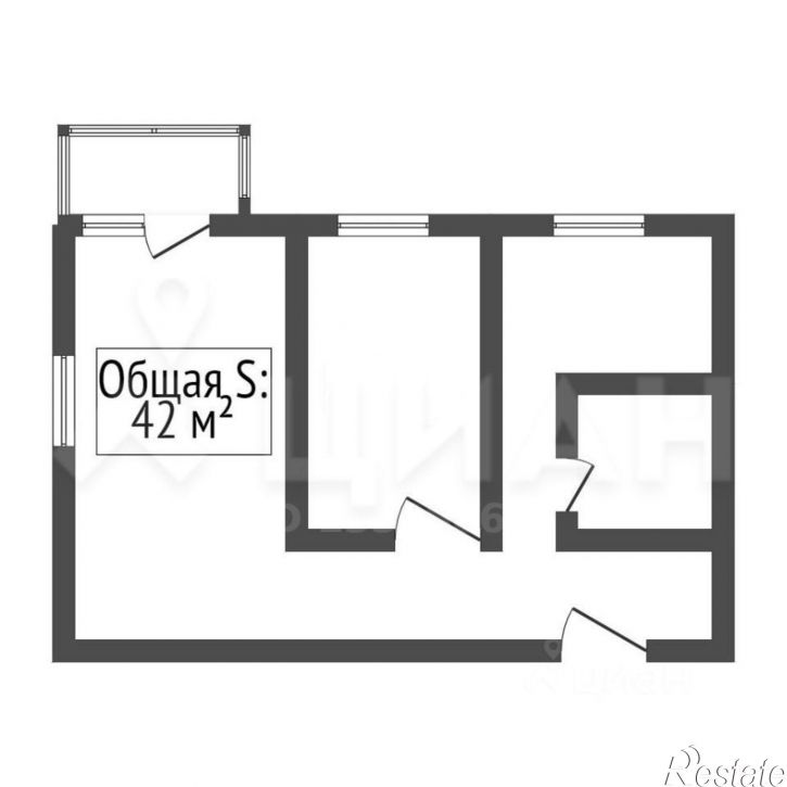 2-комн квартира проспект Ленина, 43,  д. 43