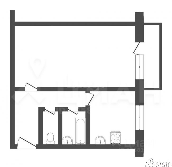 1-комн квартира Лысьва, улица Кирова, 14