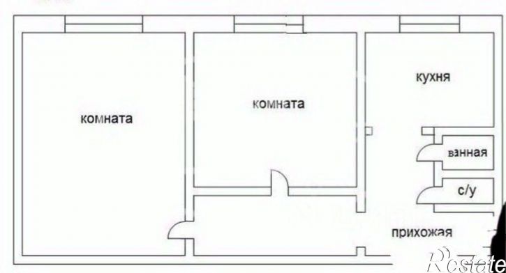 2-комн квартира улица Фрунзе, 38,  д. 38