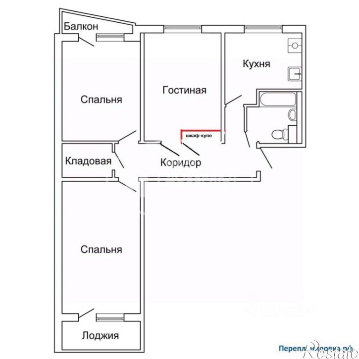 3-комн квартира улица Орджоникидзе, 3,  д. 3