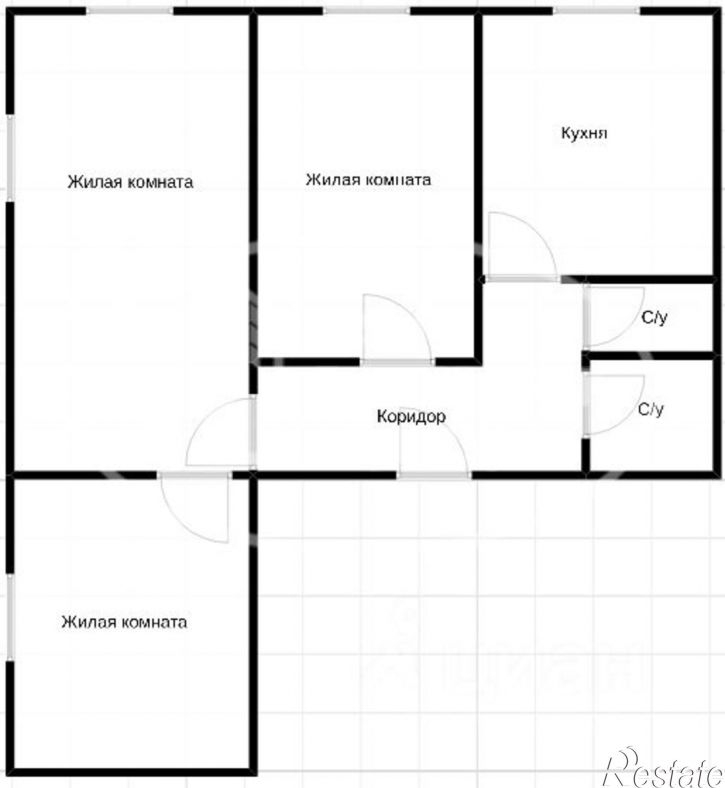 3-комн квартира Чернушинский городской округ, Чернушка
