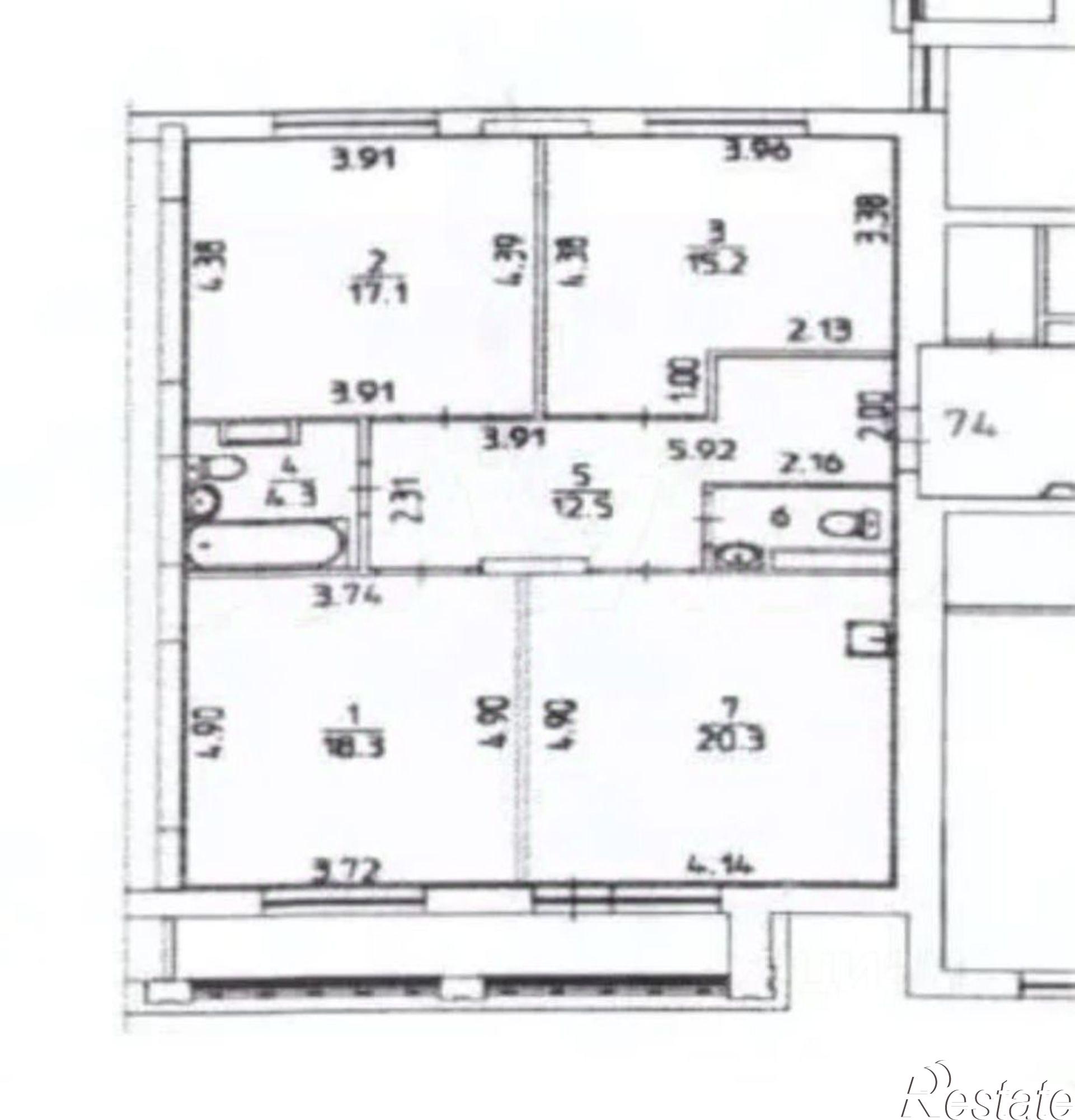 Купить квартиру за 20 753 300 рублей на городской округ Пермь, Пермь