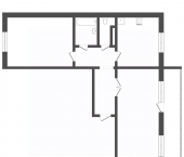 2-комн, 52кв м, этаж 3/10 улица Желябова, 3