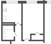 2-комн, 41кв м, этаж 2/5 ул Вагонная, 11