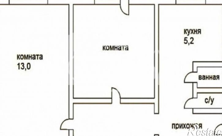 2-комн квартира улица Космонавтов, 3А