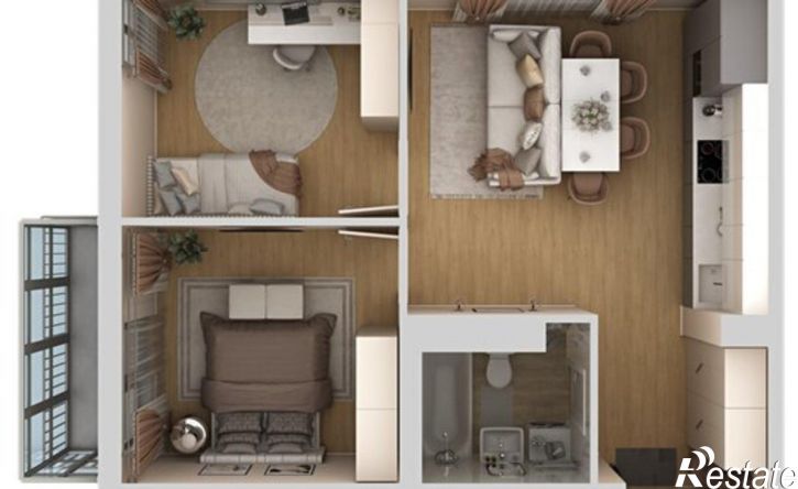 3-комн квартира в новом доме Пермь, улица Капитана Гастелло, 15