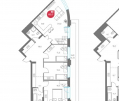 6-комн, 182 кв м, этаж 8/6 улица Максима Горького, 1