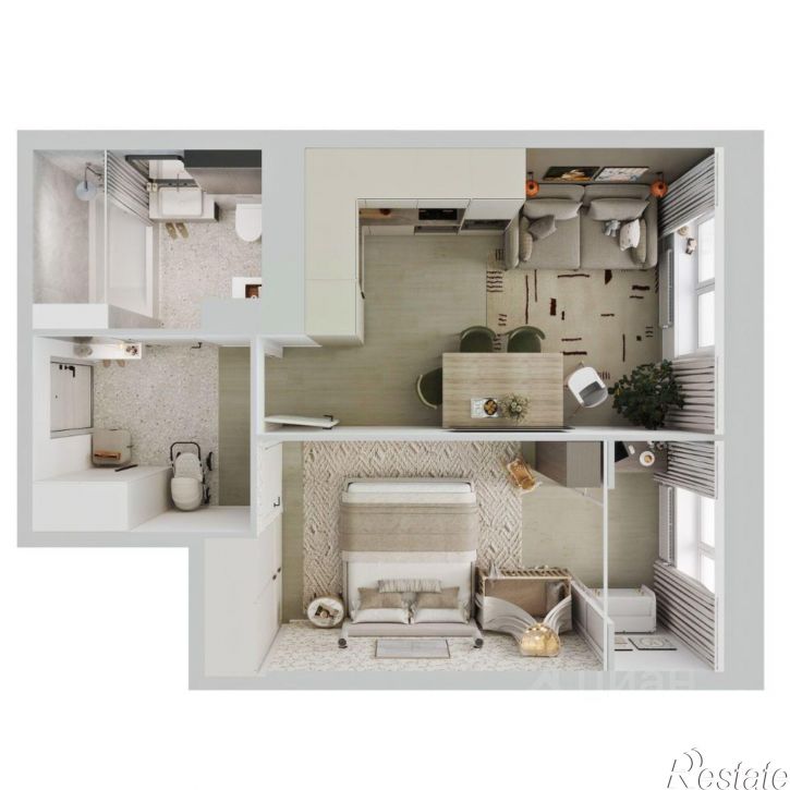 1-комн квартира в новом доме Парковый проспект, 24