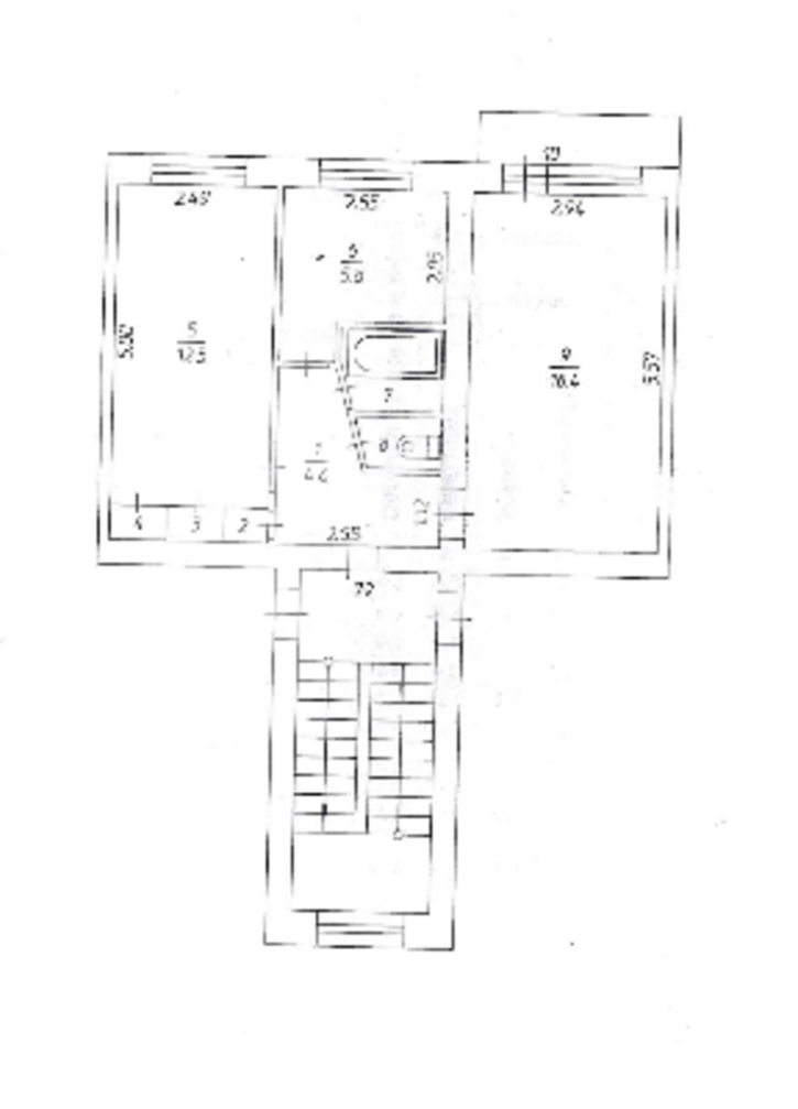 2-комн квартира улица Нефтяников, 4