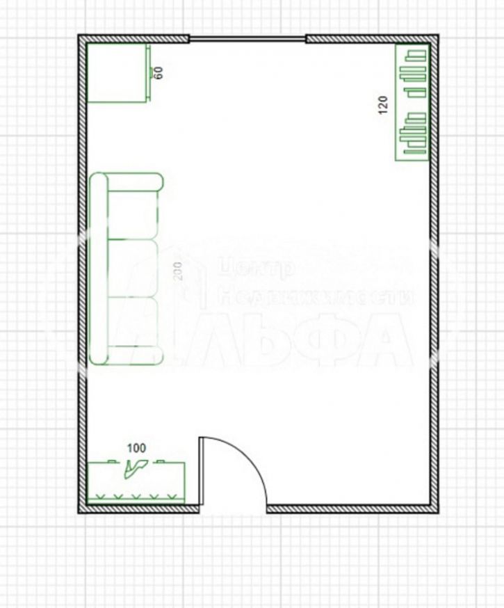 2-комн квартира улица Репина, 36