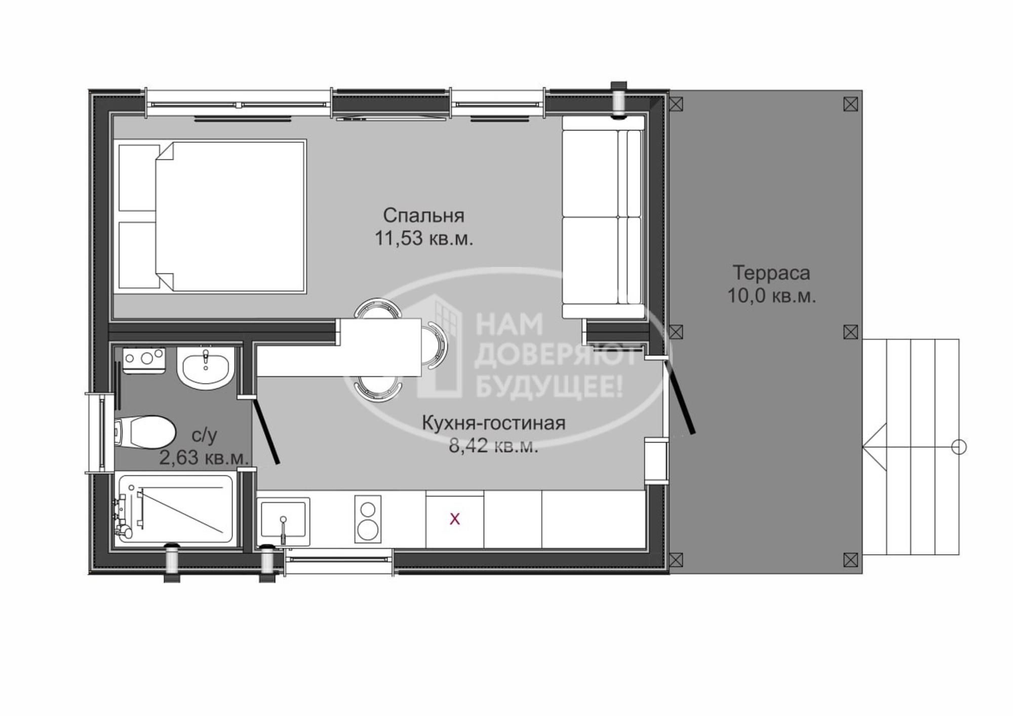 Купить дачу, дом, коттедж за 2 700 000 рублей на Заречная улица, 11