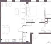 1-комн, 65 кв м, этаж 5/9 Пермская улица, 33