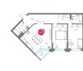 3-комн, 94 кв м, этаж 7/9 Советская улица, 18