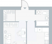 1-комн, 37 кв м, этаж 2/5 Рионская улица, 4А