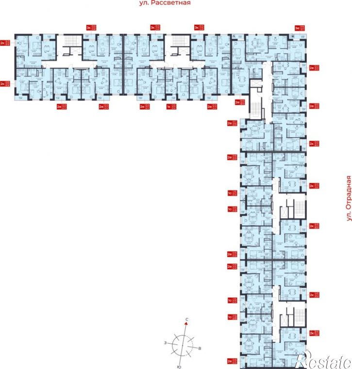 2-комн квартира в новом доме посёлок Горный