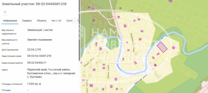 Земельный участок Залесная улица