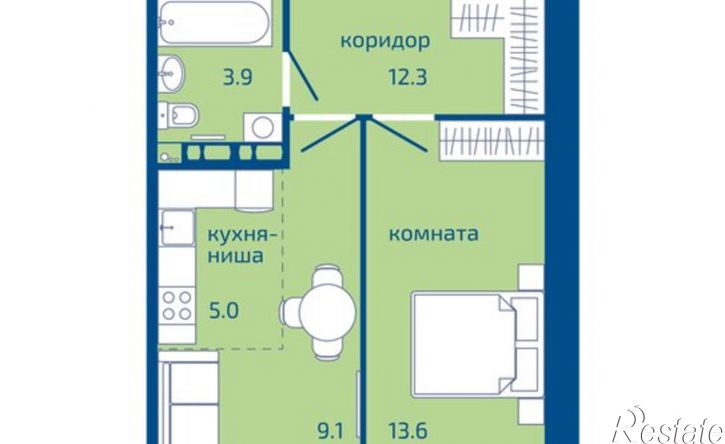 2-комн квартира Пермь, Целинная улица, 59к2