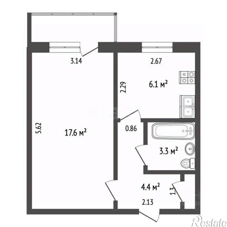 1-комн квартира ул Коммунистическая, 35В,  д. 35В