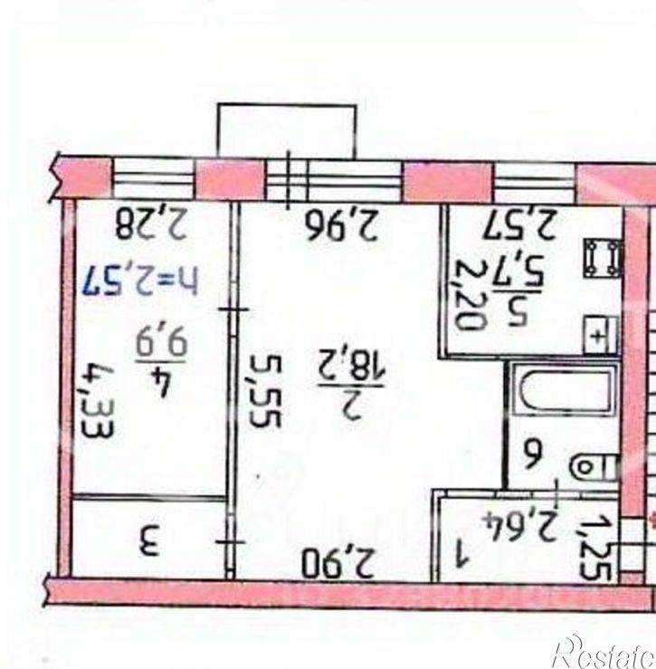 2-комн квартира Железнодорожная улица, 7,  д. 7