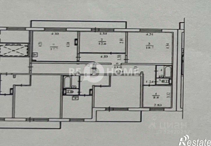 3-комн квартира ул Красавинская, 4,  д. 4