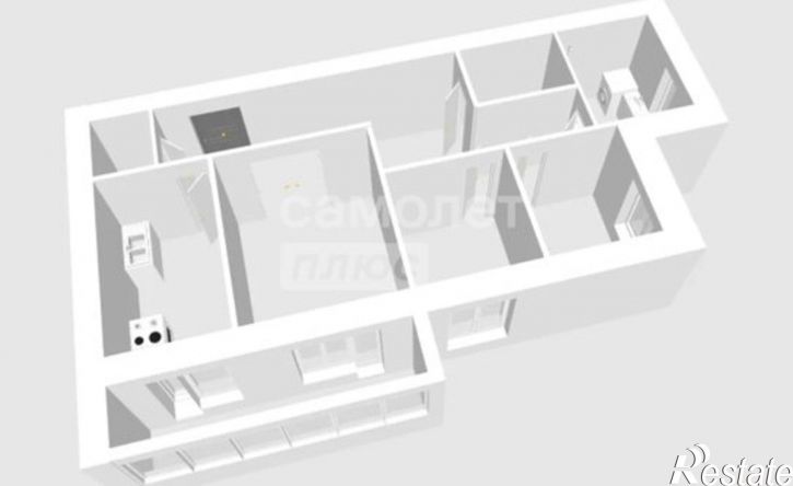 3-комн квартира ул Карла Маркса, 41а,  д. 41а