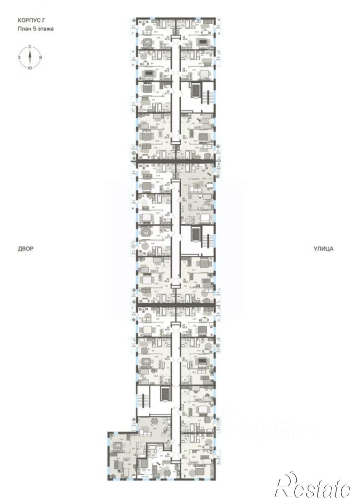 2-комн квартира в новом доме бульвар Гагарина, 72