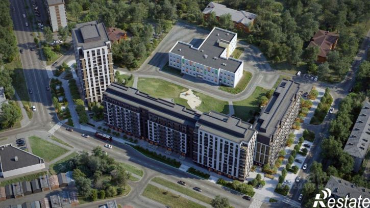 1-комн квартира в новом доме улица Лодыгина