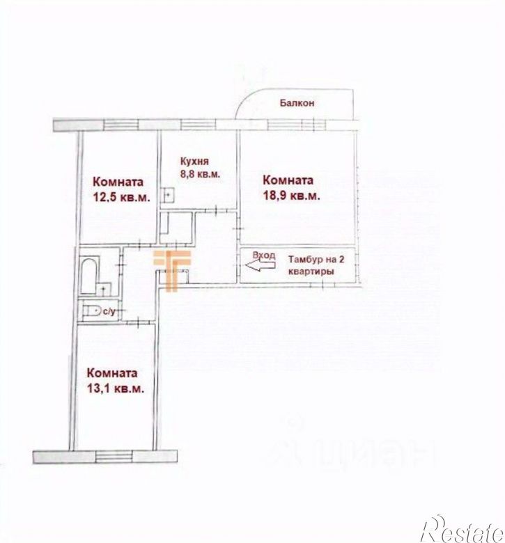 3-комн квартира Пермь г., Свердловский, Елькина ул., д.3