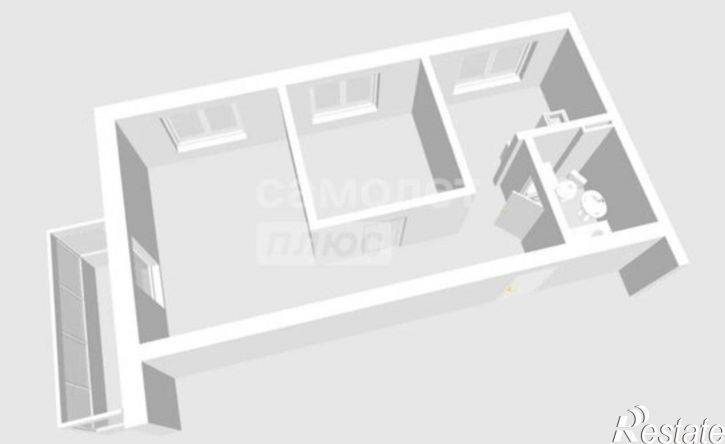 2-комн квартира Шоссейная улица, 1,  д. 1
